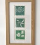 Parsley herb mini linocut print - Image 3