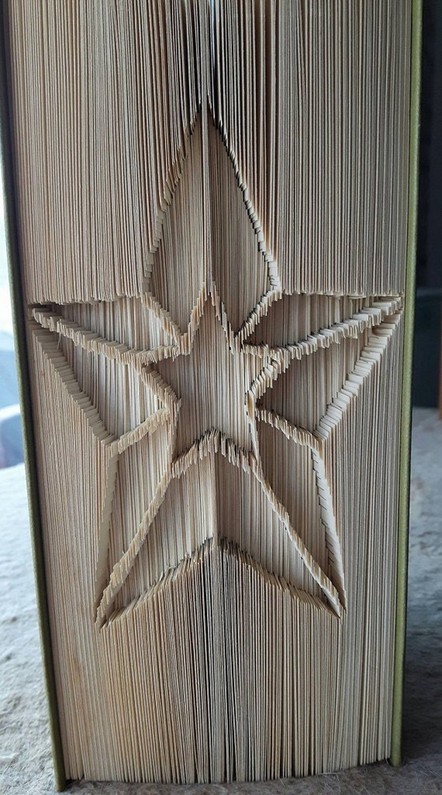 Star CUT & FOLD Book Folding Pattern - EMAILED PDF PATTERN