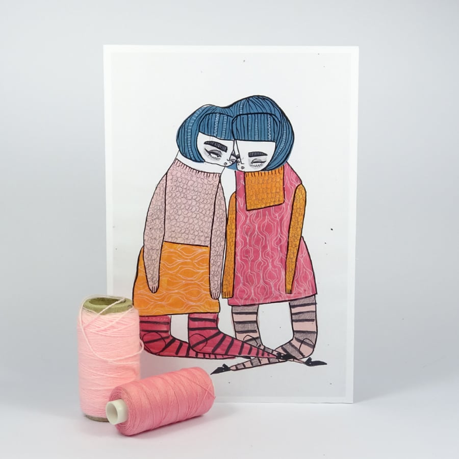 'Conjoined Twins' Artwork Poster Print