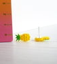 Pineapple stud earrings OR mini hoops choose your style - Image 5