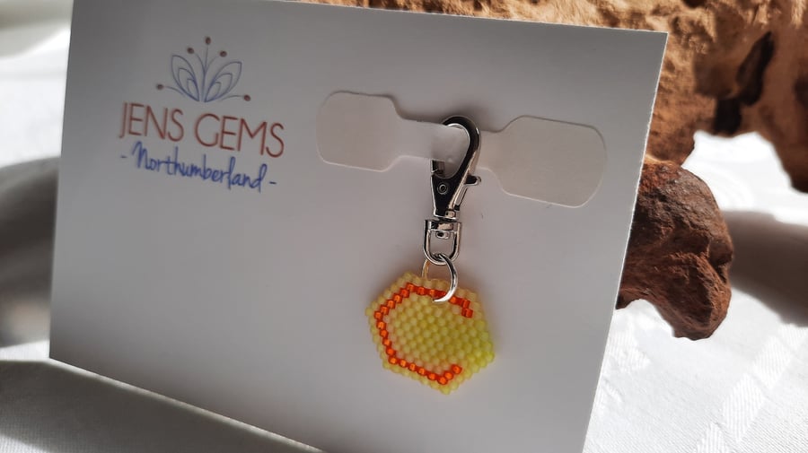 Letter C Keyring or Bag Charm