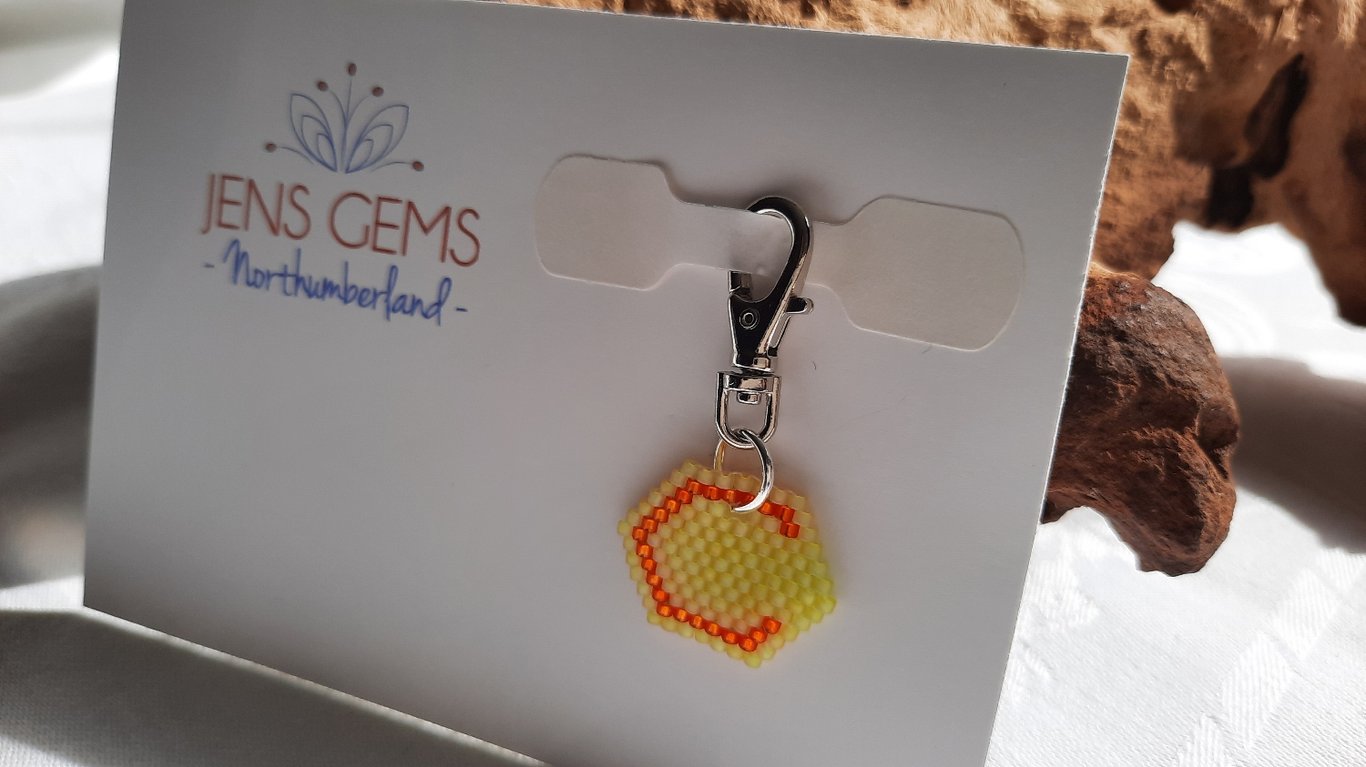 Letter C Keyring or Bag Charm