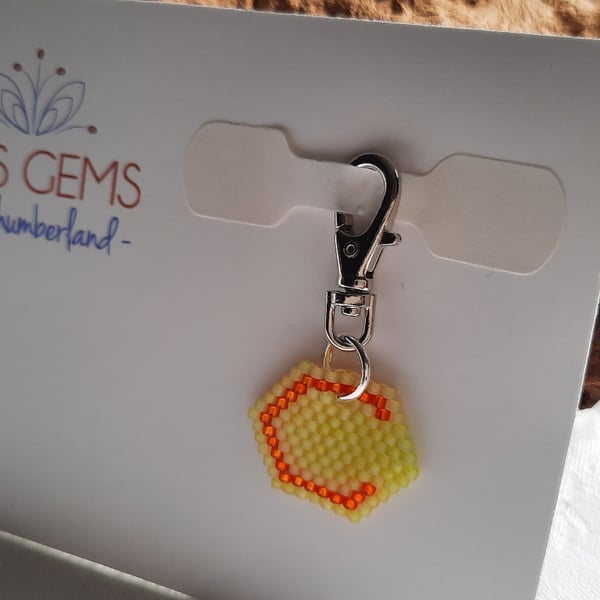 Letter C Keyring or Bag Charm