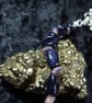 Blue Goldstone and Pink Magatama Bead Necklace - Image 3