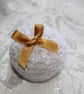 Hand Knitted Snowball Sweetie Holder - Image 3