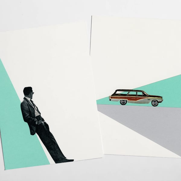 Retro Postcard Set - Cool as a Cucumber