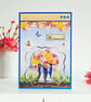 "Have A Boot-iful Day" Card With Blooms In Wellies For Summer & Spring Birthdays