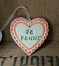 Summer seconds Small Ceramic heart decoration Swear words  - Image 1