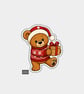 Unique Funny Christmas Gift Tags For Adults, 6pk - Cute Teddy Bear & Gift