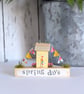Handmade Tiny Country Cottage Home Decor 'Spring Days'