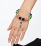 Hamsa beaded hand bracelet 