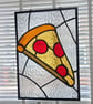 Stained Glass Pizza Slice Window Hanging - Image 2
