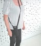 Water Bottle Bag Drinks Carrier Sling Black Gym Crossbody