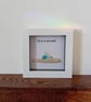 Sea Glass Bird Framed Art: Cornish dialect: 'I'll do it Dreckly'  - Image 2