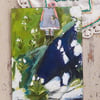 Standing among the snow drops .small painting 