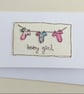 Personalised Embroidered Vests Baby Girl Card