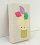 Spring Findling! Original Punch Needle Art, Original Textile Art - Image 3