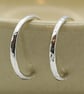 Sterling Silver Small Slim Hoops - Image 1
