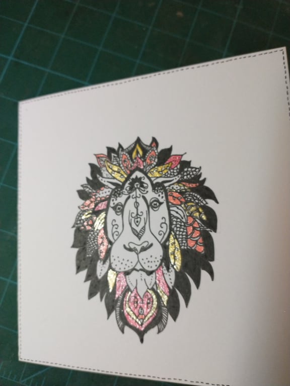 Leo the lion birthday card 