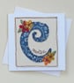 Personalised Embroidered Name Card - Image 1