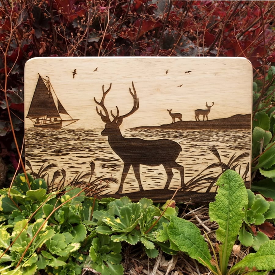 Down by the Waterside - Laser Engraved Wooden Plaque 