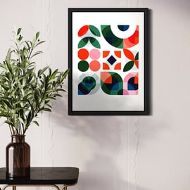 Giclée print - bold geometric pattern 