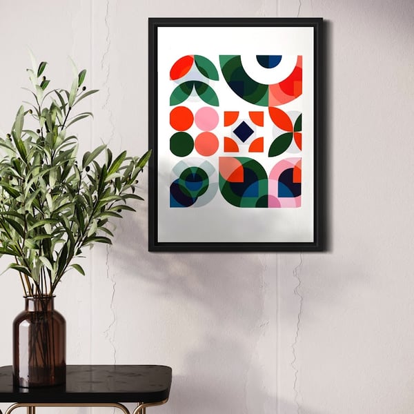 Giclée print - bold geometric pattern 
