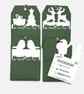 Seed Paper Christmas Gift Tags, Plantable Wildflower Tags, Set of 4 - Image 4