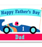 Racing Car Fathers Day Card - Image 2