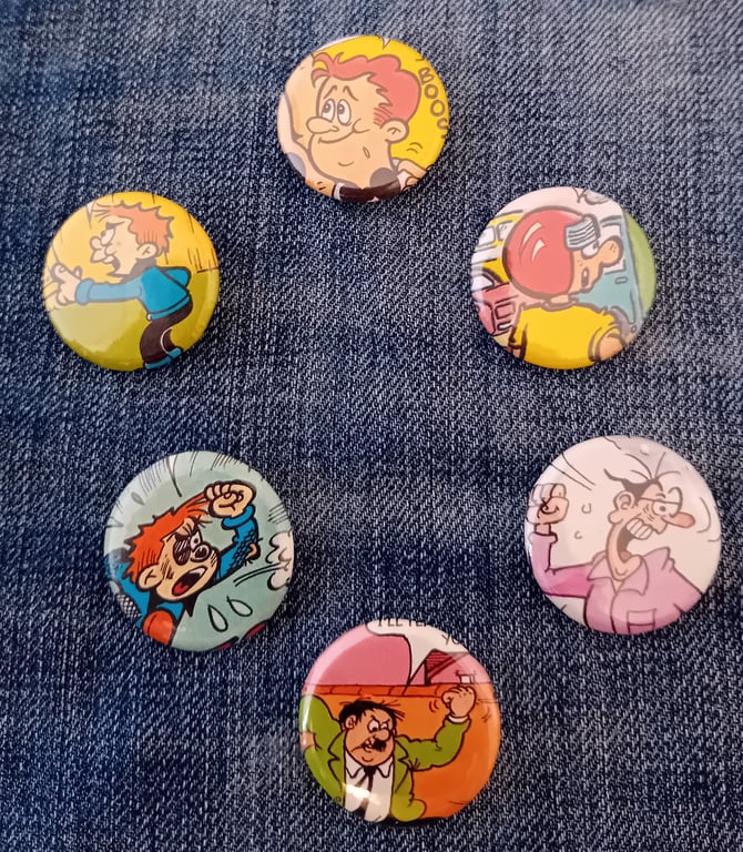Vintage Comic Badge – Characters