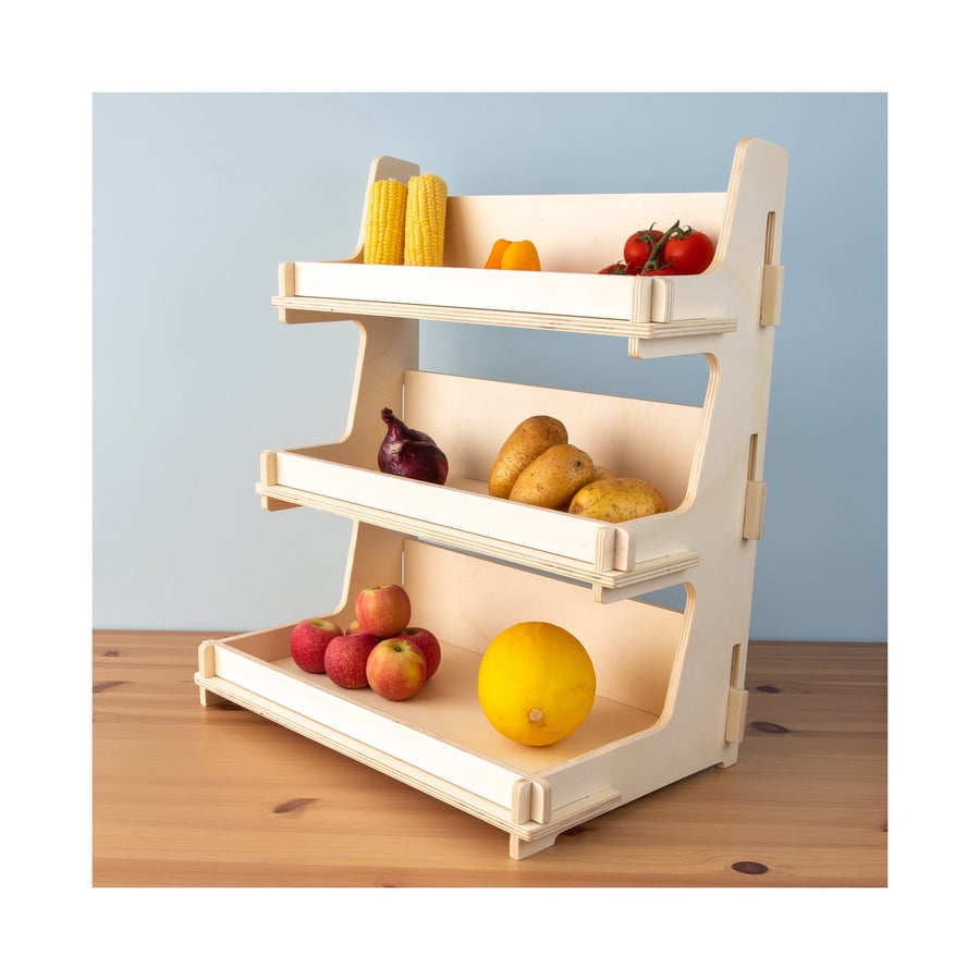 Display Stand for Breads, Cakes, Cookies, Veg and Crafts, Bakery Countertop