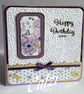 Anemone Flower Birthday Card - Image 1
