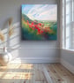 A Timeless Magic, poppies, pheasants and English landscape oil painting