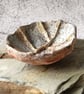 Sea Fossil Dish, Clay Pastel Trinket Bowl, Handmade Ceramic Vessel - Image 1