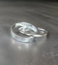 Duo Interlinked Silver Ring - Image 8