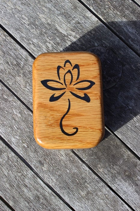 Oak Inlaid Jewellery - Trinket Box (WBI19)