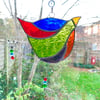 Stained Glass Funky Bird Suncatcher  - Multi 
