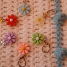Flower charm Stitch markers for crochet and knitting