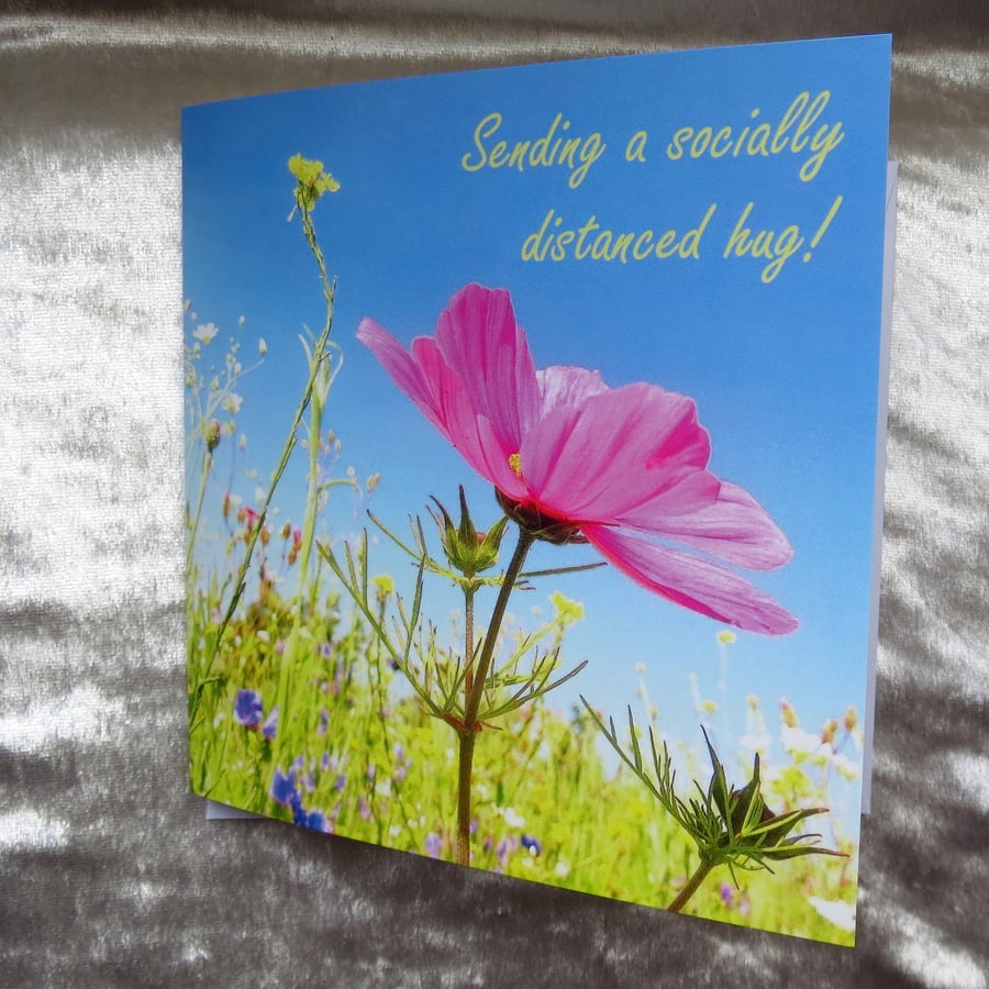 Social distancing card.  Thinking of you.  Friendship.