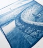 A4 Handmade Cyanotype Print of Yarnbury Leadmine - Image 2