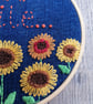 ‘Just smile…’ embroidered art hoop - Image 5