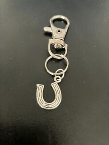 lucky horseshoe keyring bag charm zip puller swivel clip on key chain lanyard