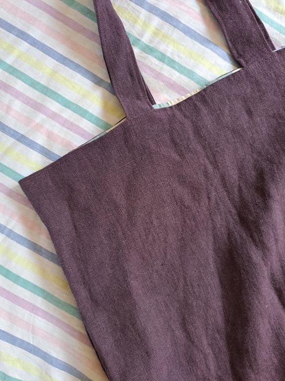 Damson Linen Tote