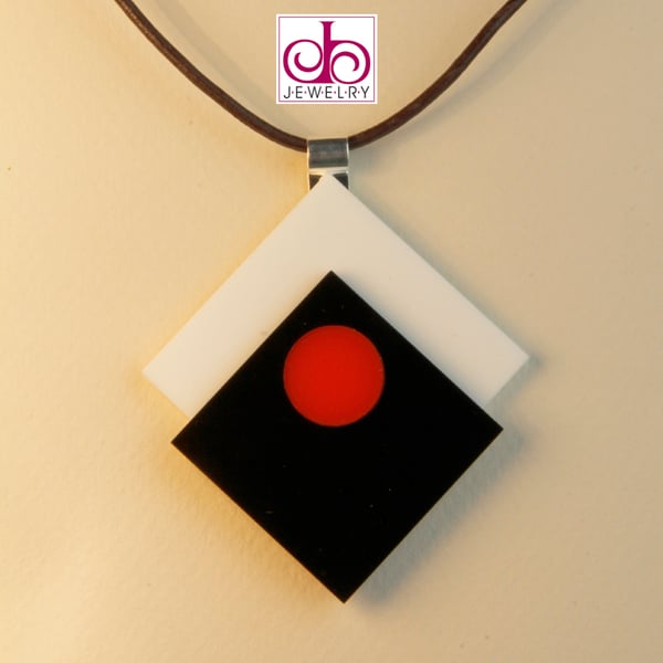 RETRO 1930's ACRYLIC NECKLACE - DESIGN 0011