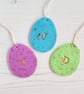Personalised Initial Mini Egg Easter hanging decoration OR magnet - Image 2