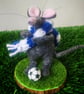 Footy Fan Mouse- customisable handsewn felt mouse  - Image 5