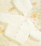VINTAGE KNITTING PATTERN Babies White Garter Set - Image 3