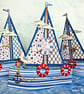 "It's A Boy" Boat Gift Box In Blue - New Baby Boy Nautical Themed Favour Box - Image 1
