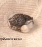 Prestige Amazonite Double Sided Fish Carved Gemstone Pendant Bead. - Image 2