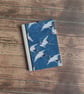 Hiroshige Style Crane Notebook - Lined - A6 - Image 1